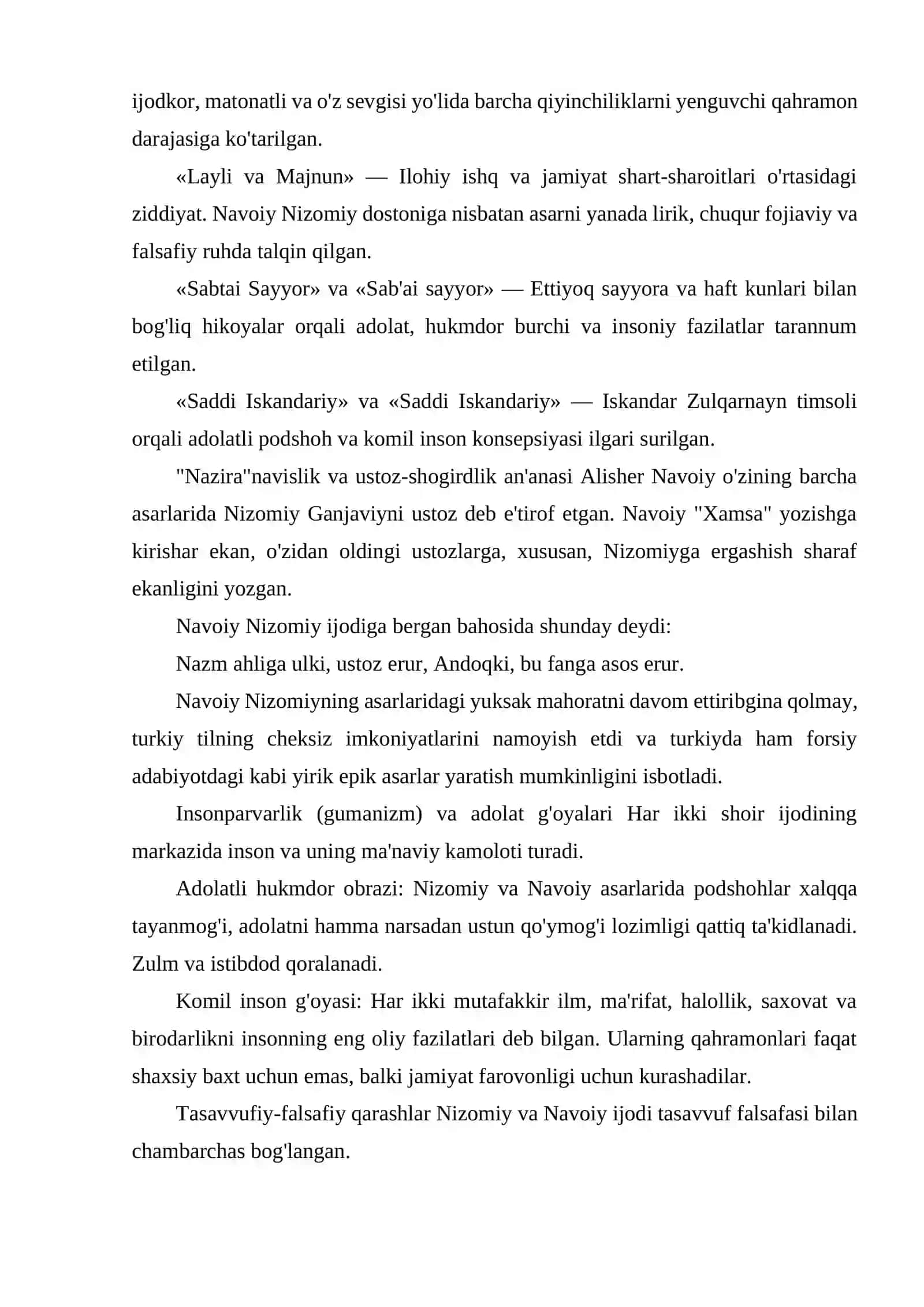 NIZOMIY GANJAVIY VA ALISHER NAVOIY IJODINING MUSHTARAKLIGI 3