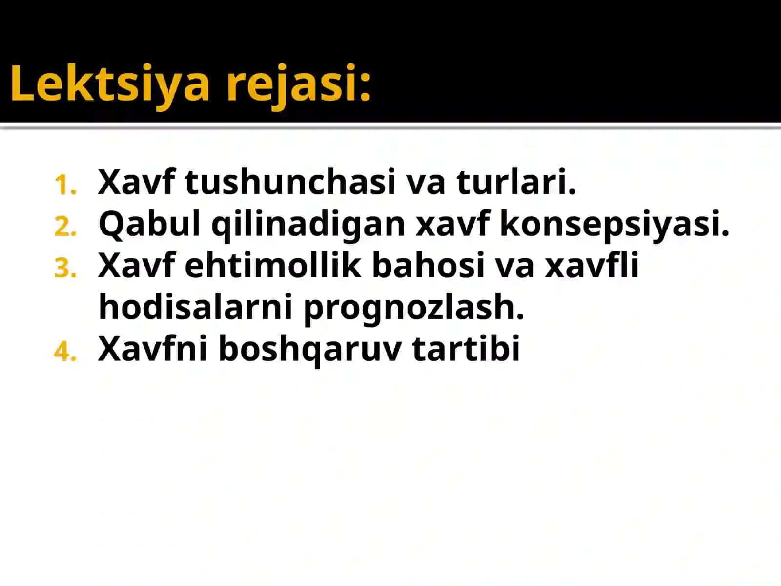 Xavflarni tahlil qilish va boshqarish 3