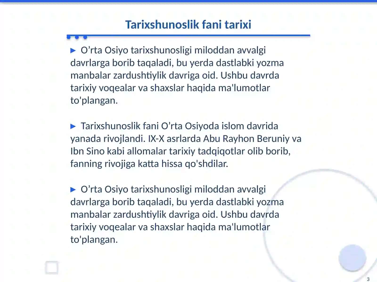 O’rta Osiyo xonliklarida tarixshunoslik fani 3
