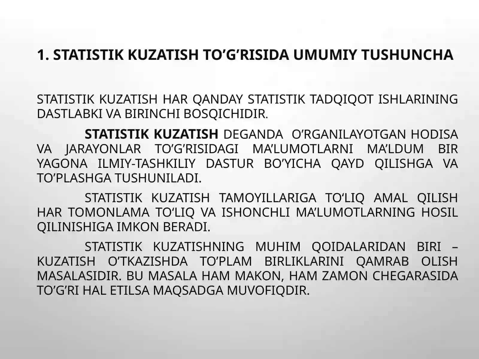 Statistik ma’lumotlarni to‘plash nazariyasi va amaliyoti 3