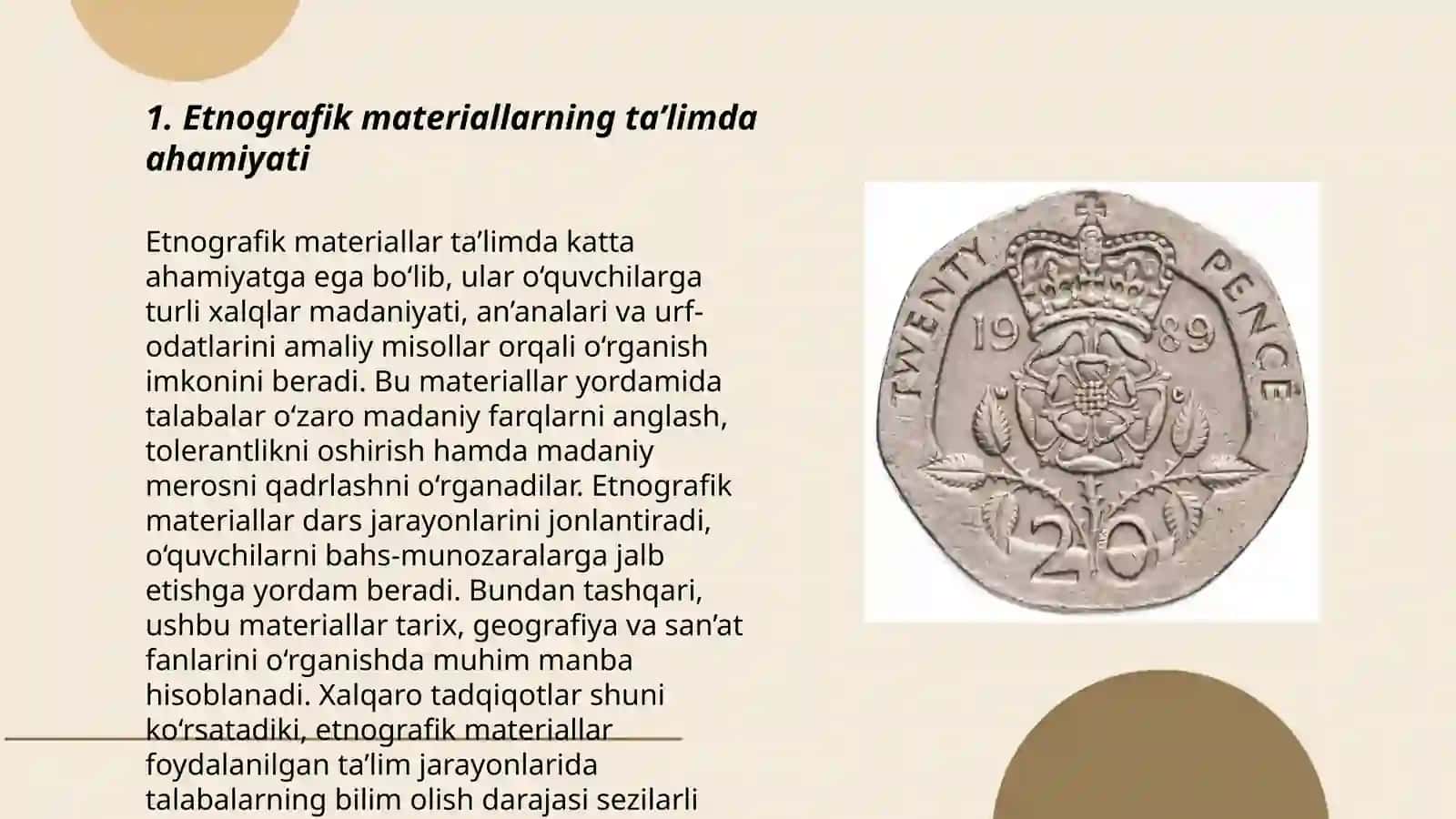 Tarix darslarini tashkil etishda etnografik materiallardan foydalanish 3