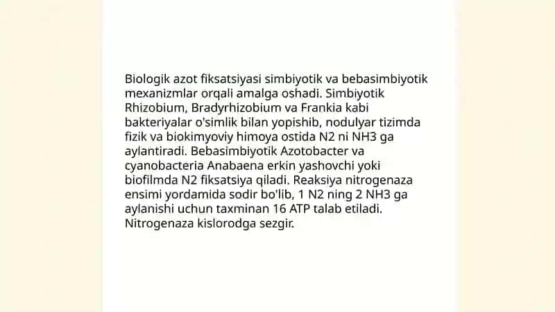 Biologik azot fiksatsiyasi 3