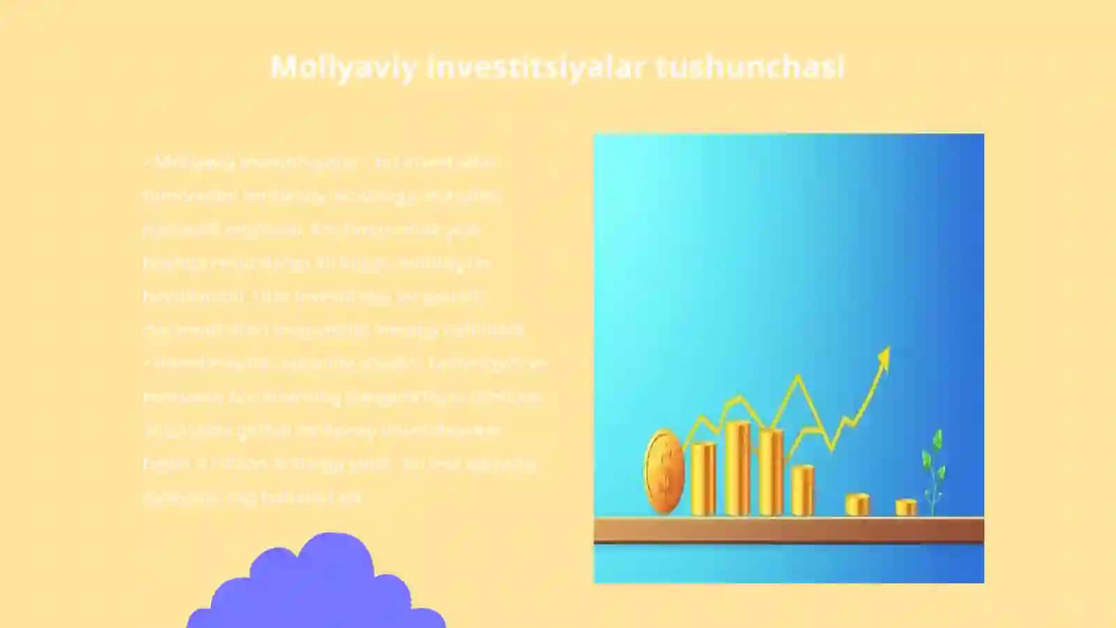 Moliyaviy investitsiyalar, turlari va ularni baholash 3