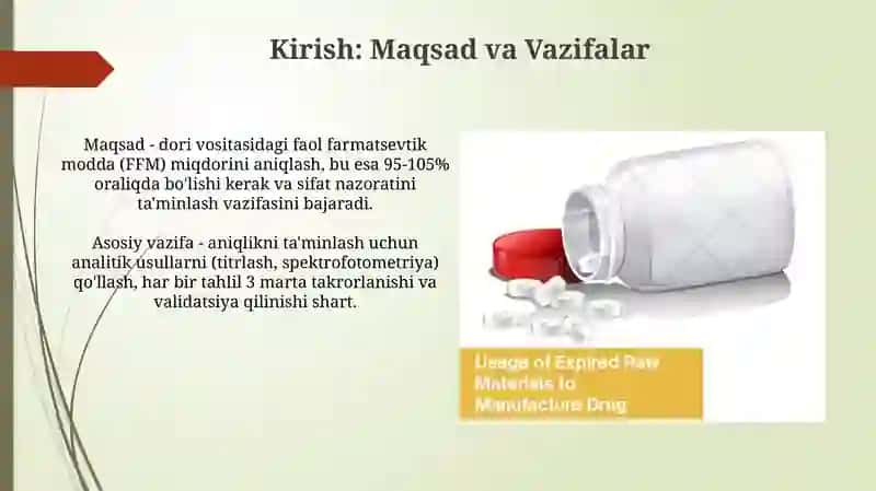 Farmatsevtik modda analizi 3