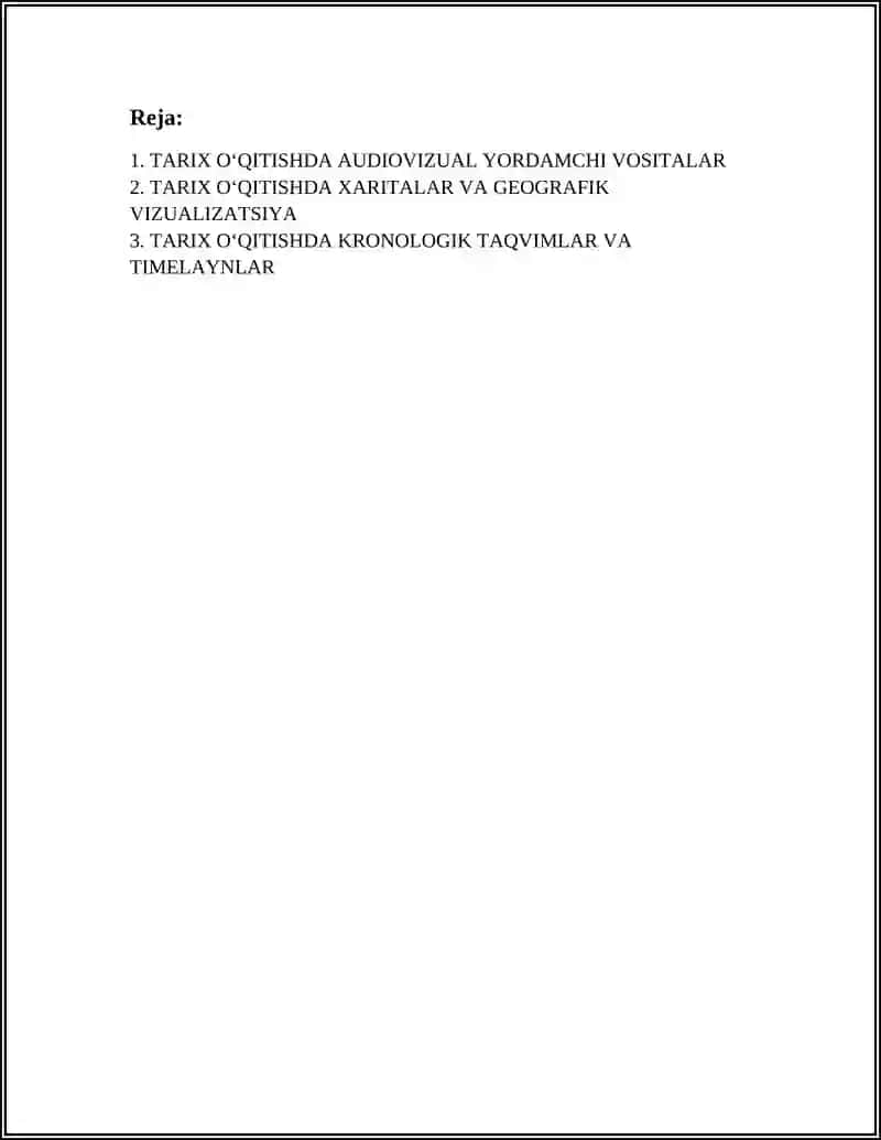 TARIX OʻQITISHDA AUDIOVIZUAL YORDAMCHI VOSITALAR 3