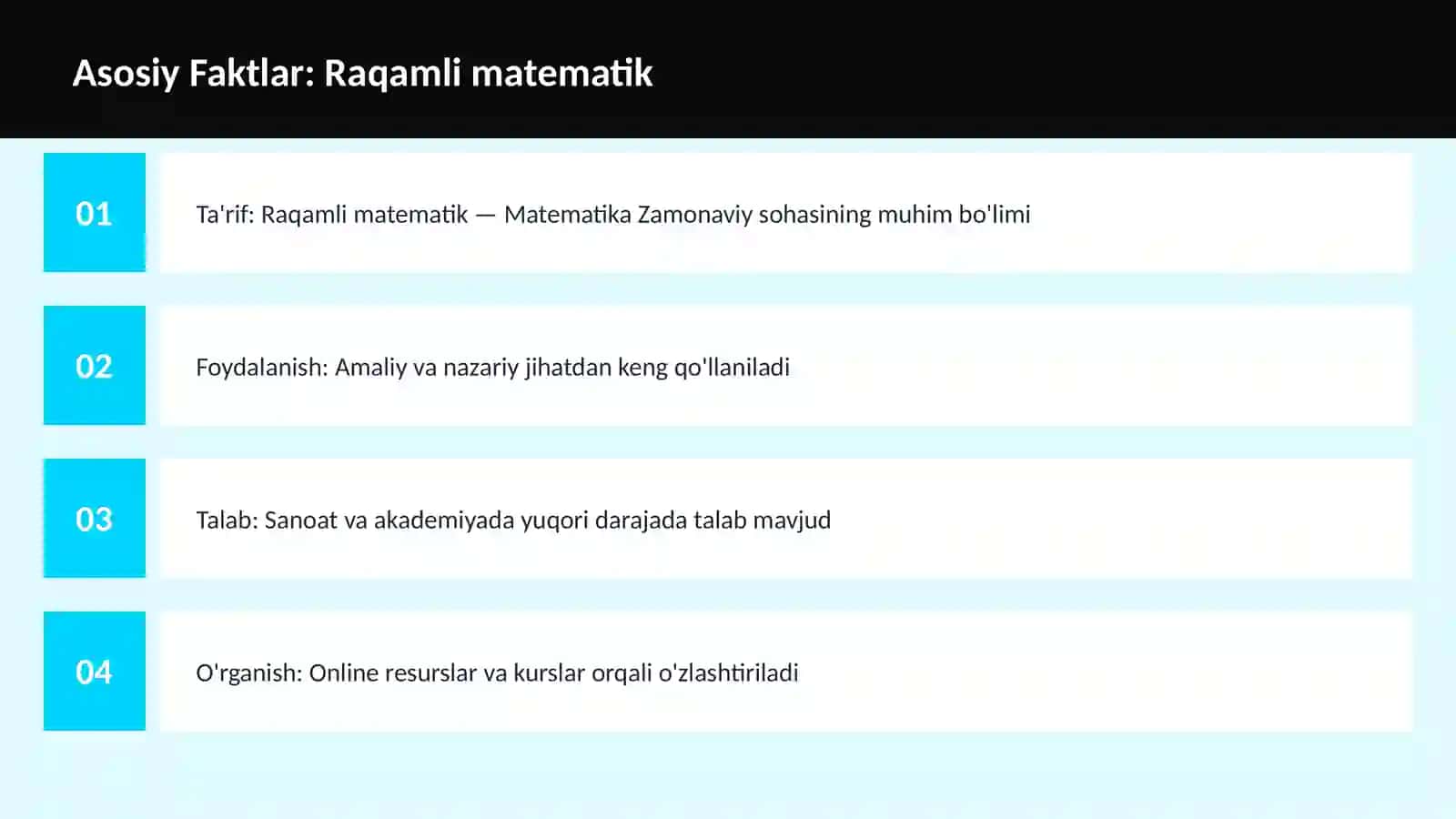 Raqamli matematik 3