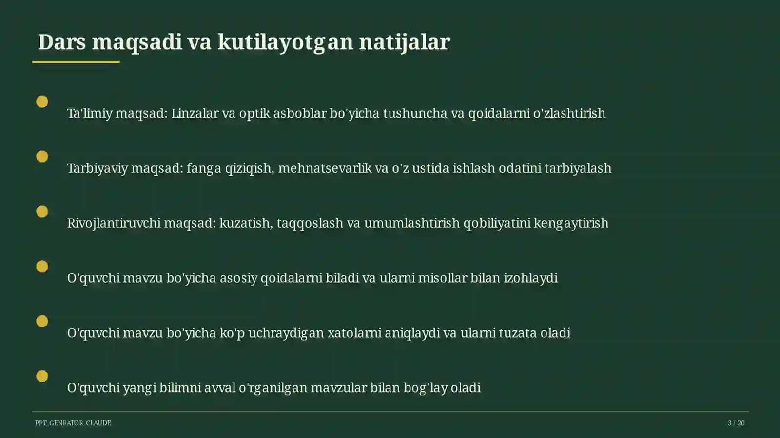 Linzalar va optik asboblar (11-sinf) 3