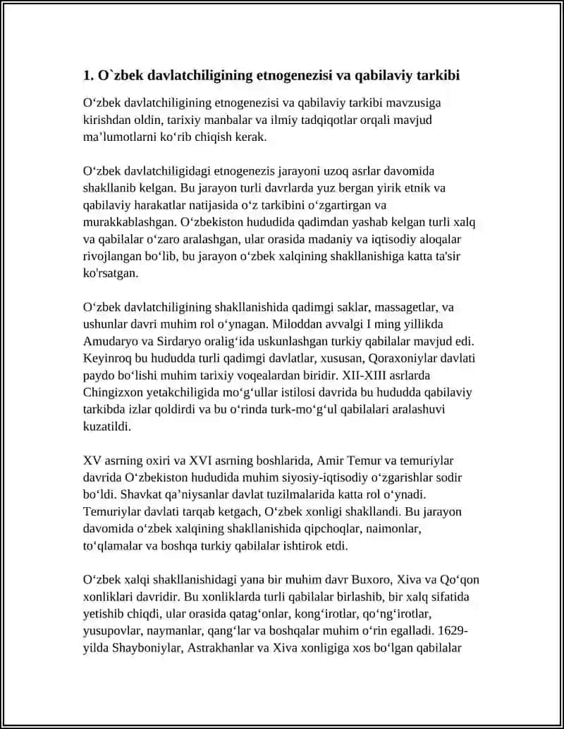 O‘zbek davlatchiligining etnogenezisi va qabilaviy tarkibi 3