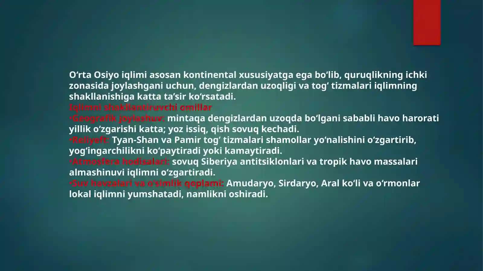 Tabiiy geografiya fanidan ta'lim 3