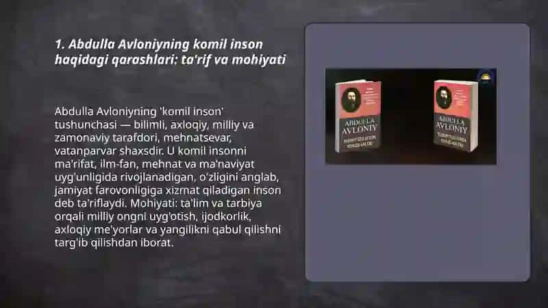 Abdulla Avloniyning komil inson haqidagi qarashlari 3