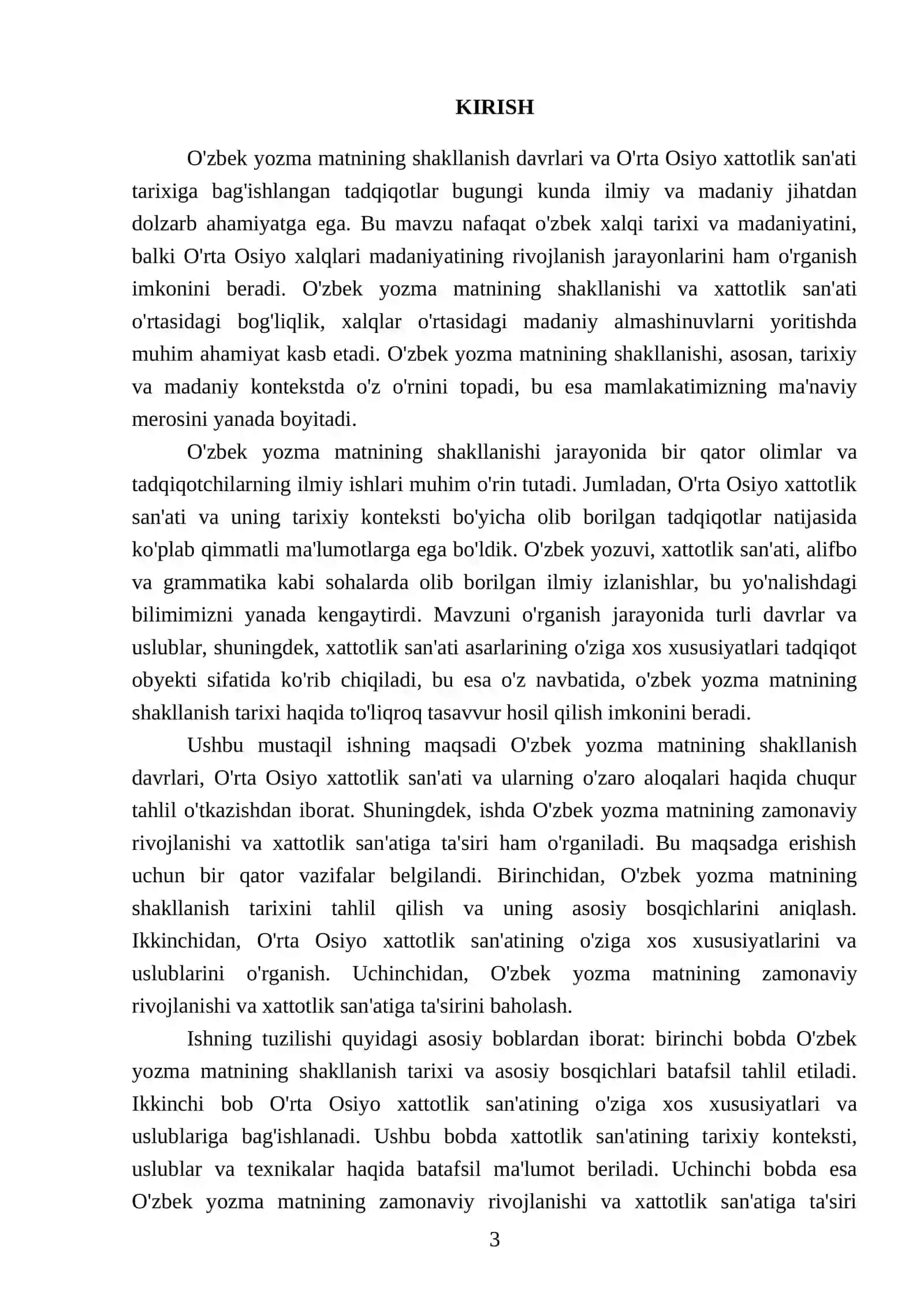Oʼzbek yozma matnining shakllanish davrlari 3