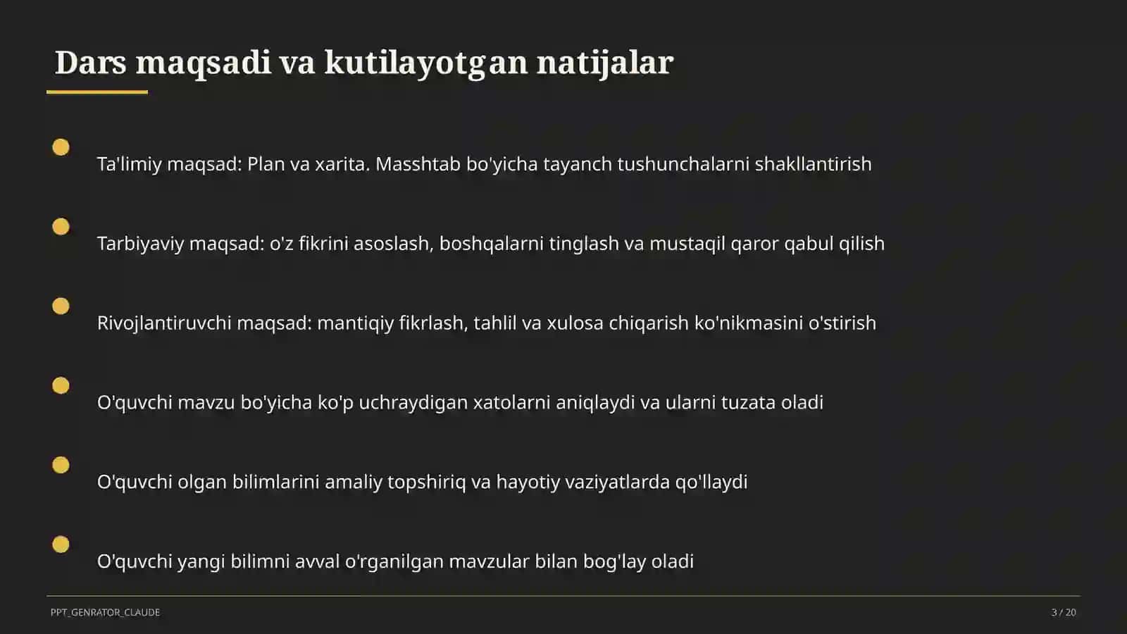 Plan va xarita. Masshtab (5-sinf) 3