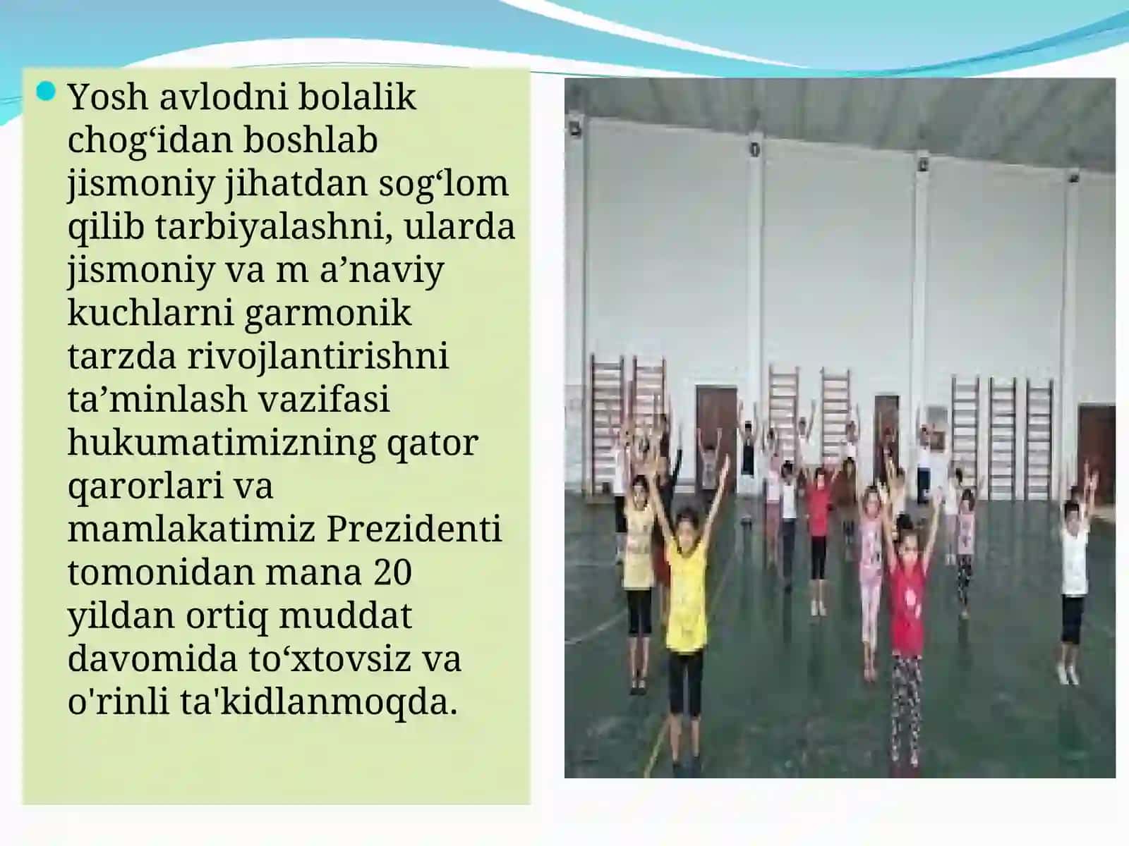 Boshlang’ich ta’limda gimnastika mashg’ulotining O’rgatishning maqsadi, vazifasi va bosqichlari 3