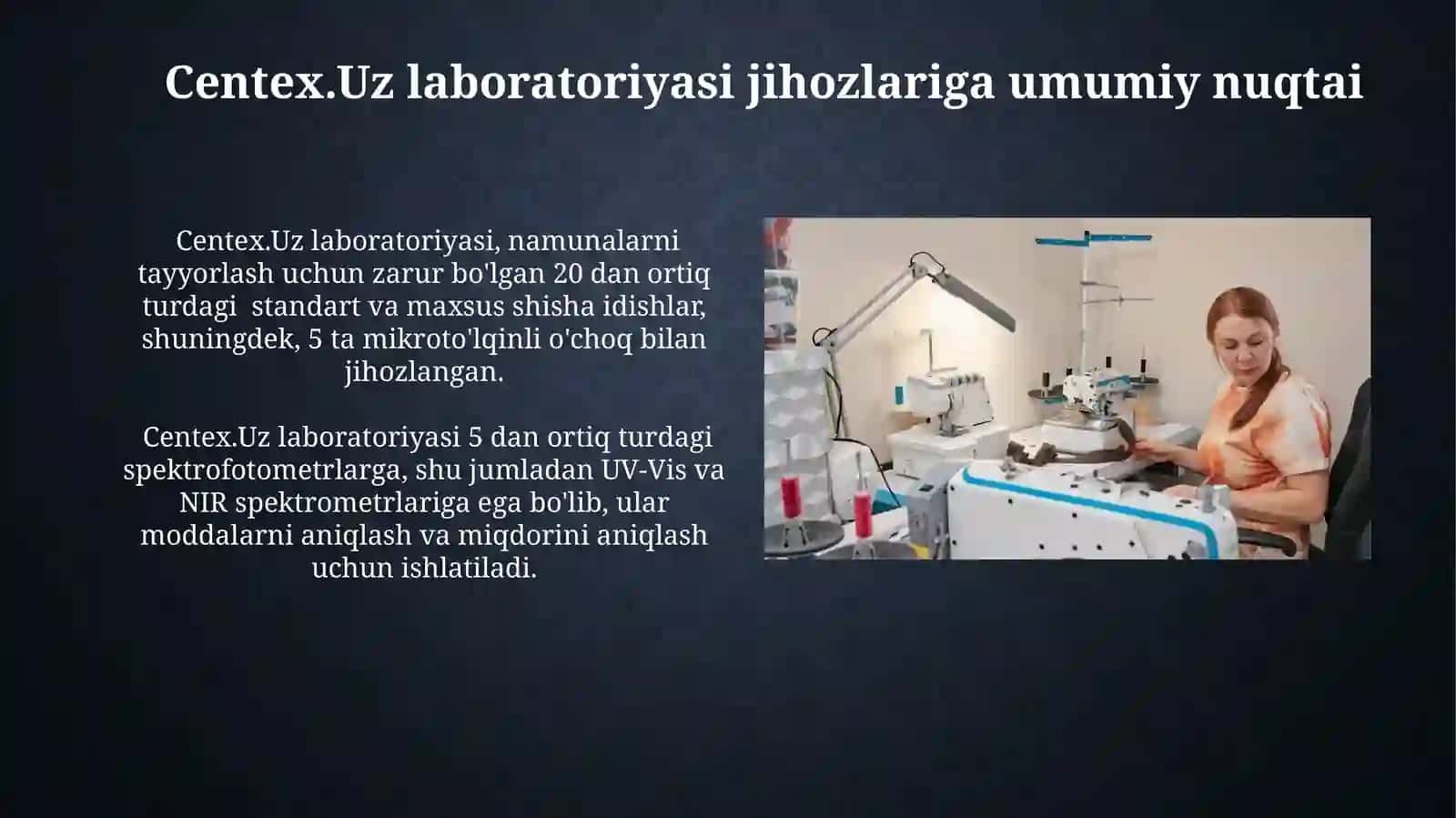 Centex.Uz Sifat Ko'rsatkichlarini Aniqlash Laboratoriyasidagi Asbob-Uskunalar Umumiy Ko'rinishi 3