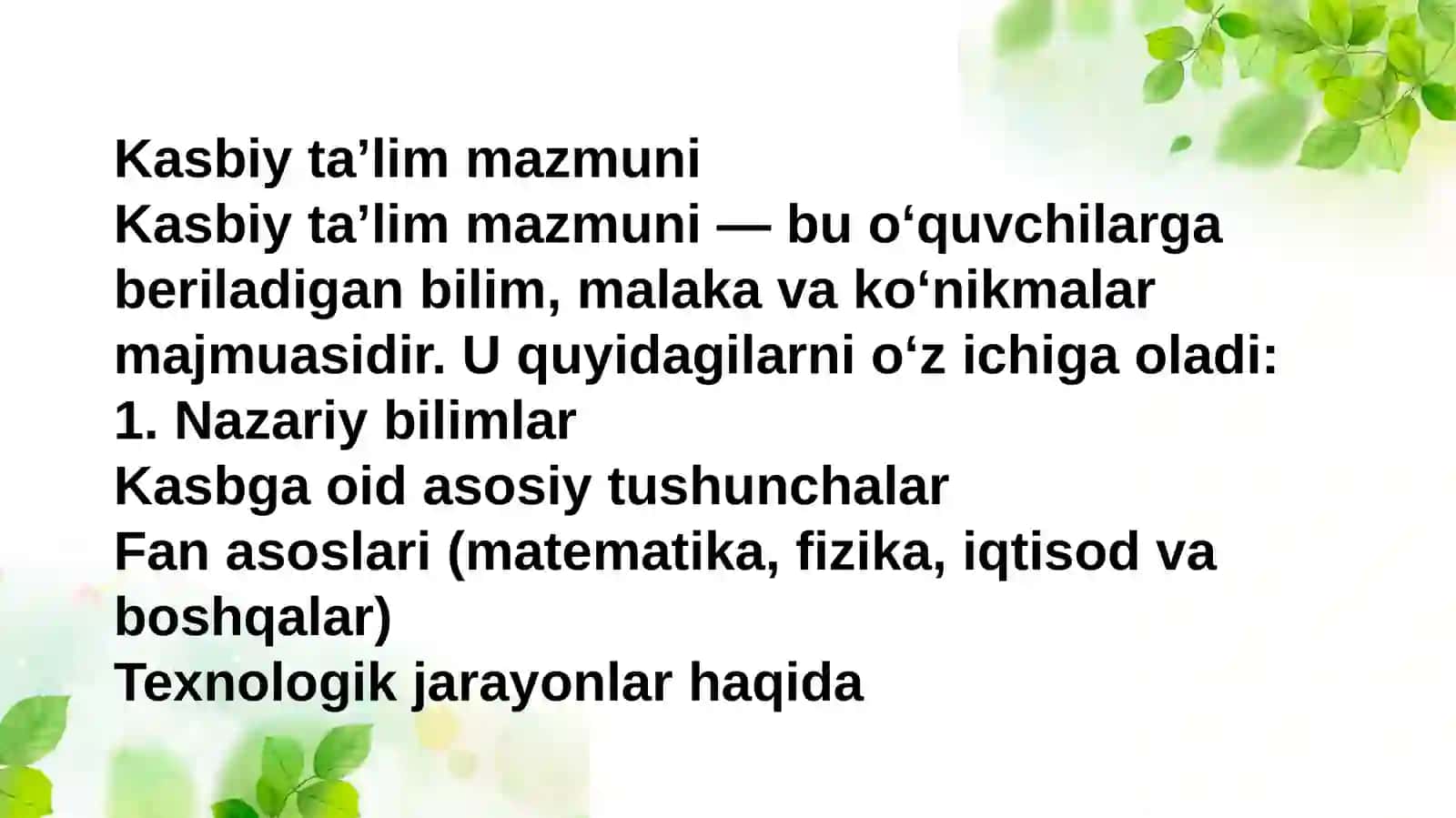 Kasbiy taʼlim mazmuni va texnologiyalari 3