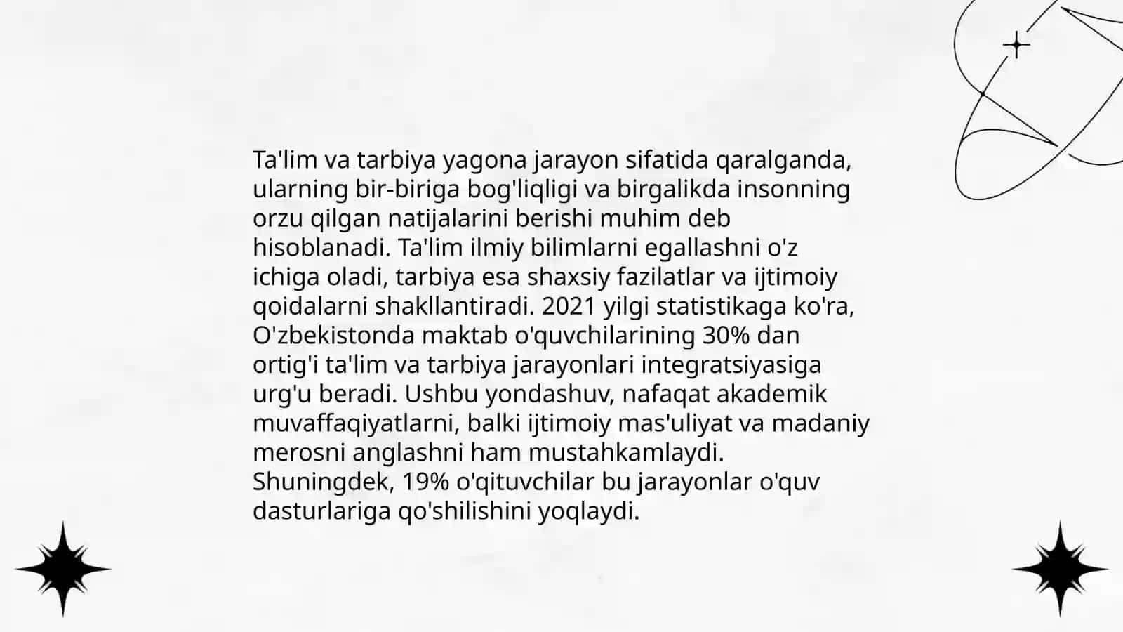 Ta'lim tarbiya uzviyligi tarbiya metodlari 3