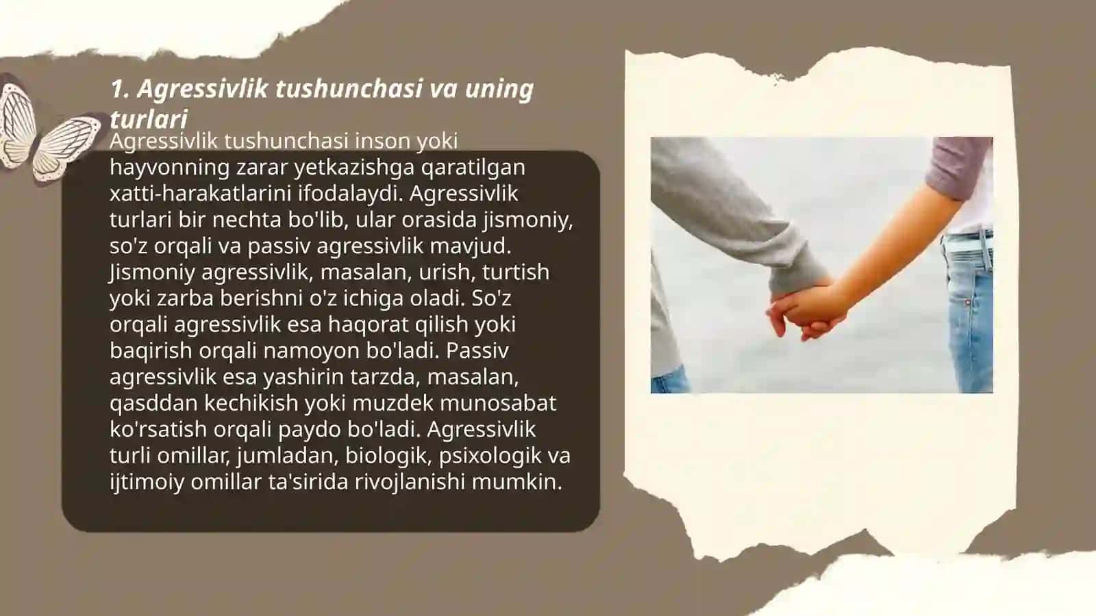 Agressivlik tushunchasi va uning turlari 3