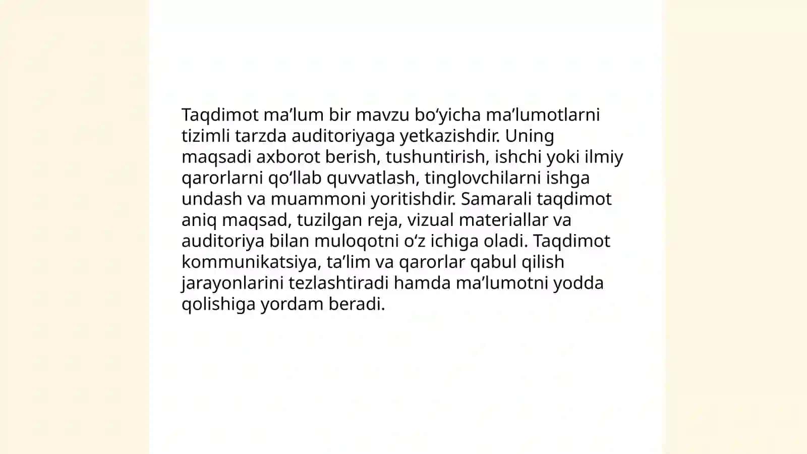 Taqdimot Shamsiddinova Farzona 3