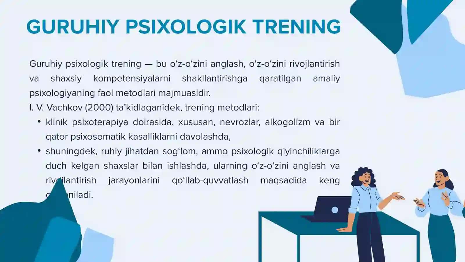 Guruhiy psixologik treninglarni olib borish tartibi 3