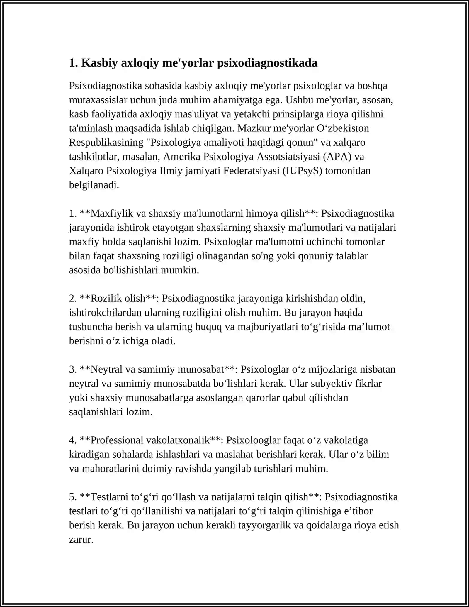 PSIXODIAGONOSTIKANING KASBIY AXLOQIY JIHATLARI 3