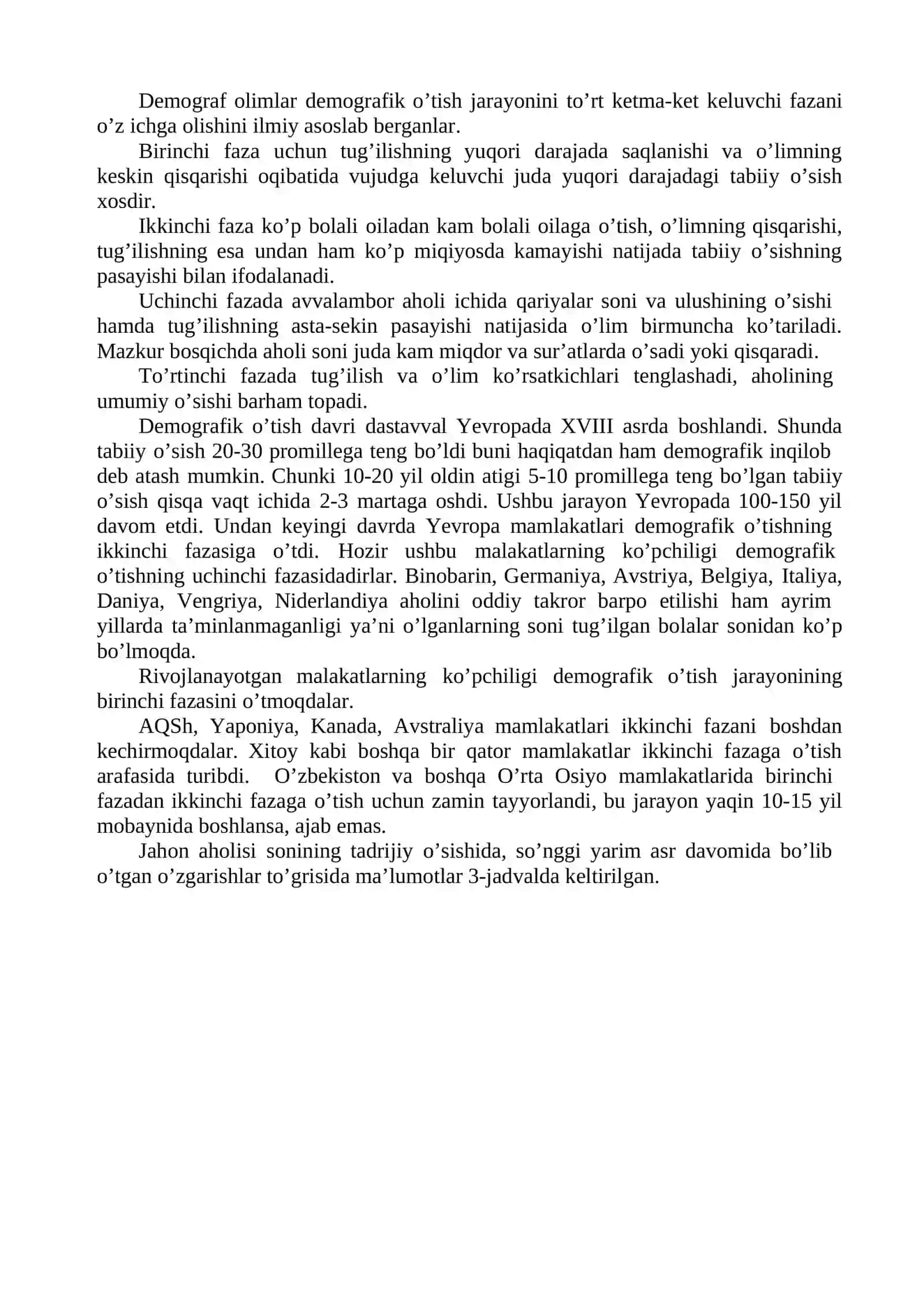 Jahon aholisi geografiyasi 3