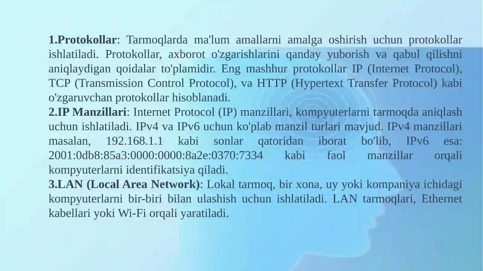 Kompyutertarmoqlari va internet 3