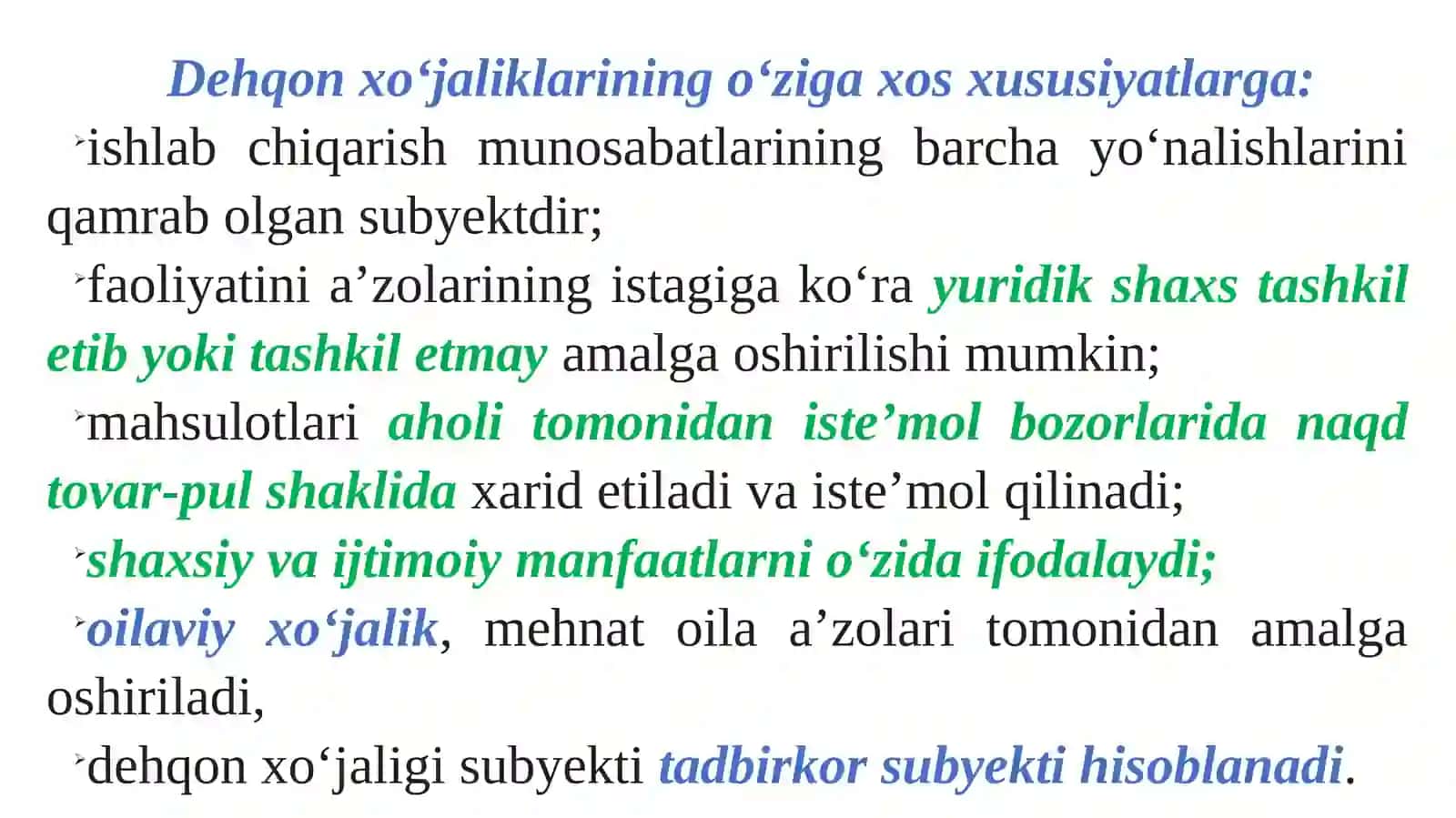 Dehqon xo‘jaligining huquqiy holati 3