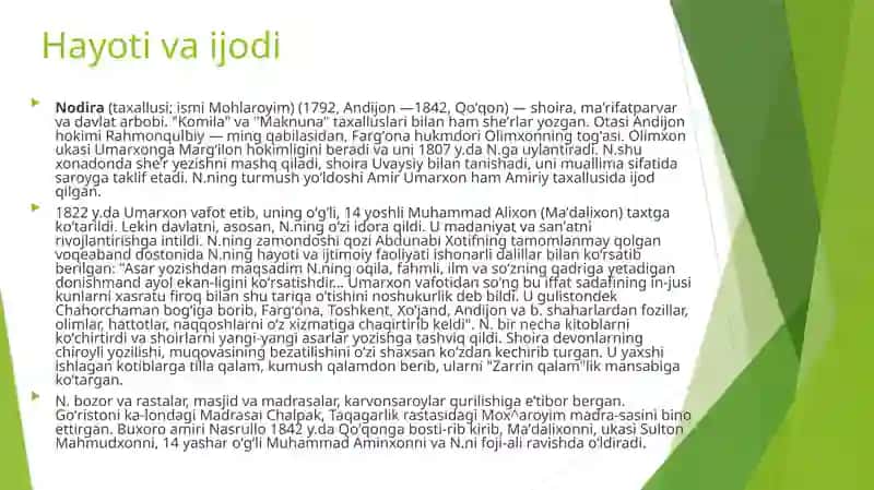Nodira she'riyatida ishq talqinivaruhiyattasviri 3