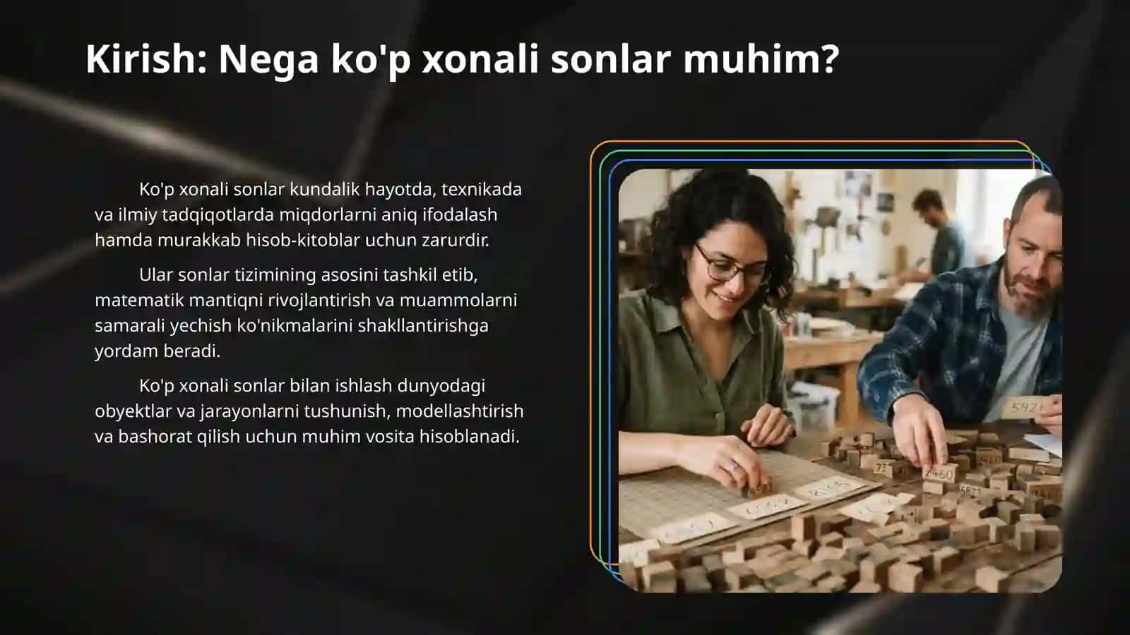 Ko'p xonali sonlar 3