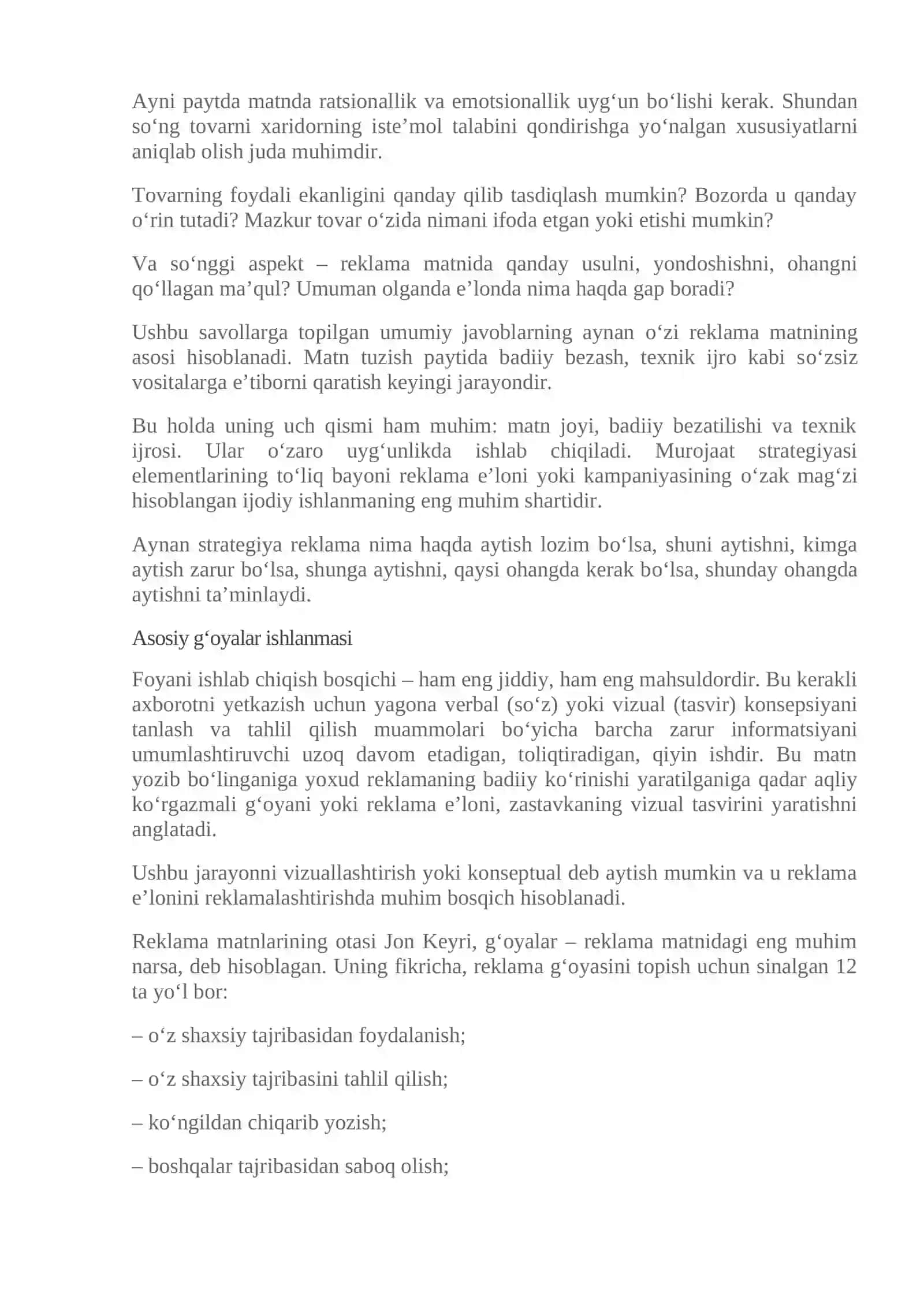 Reklama matnini yozish va reklama strategiyasi 3