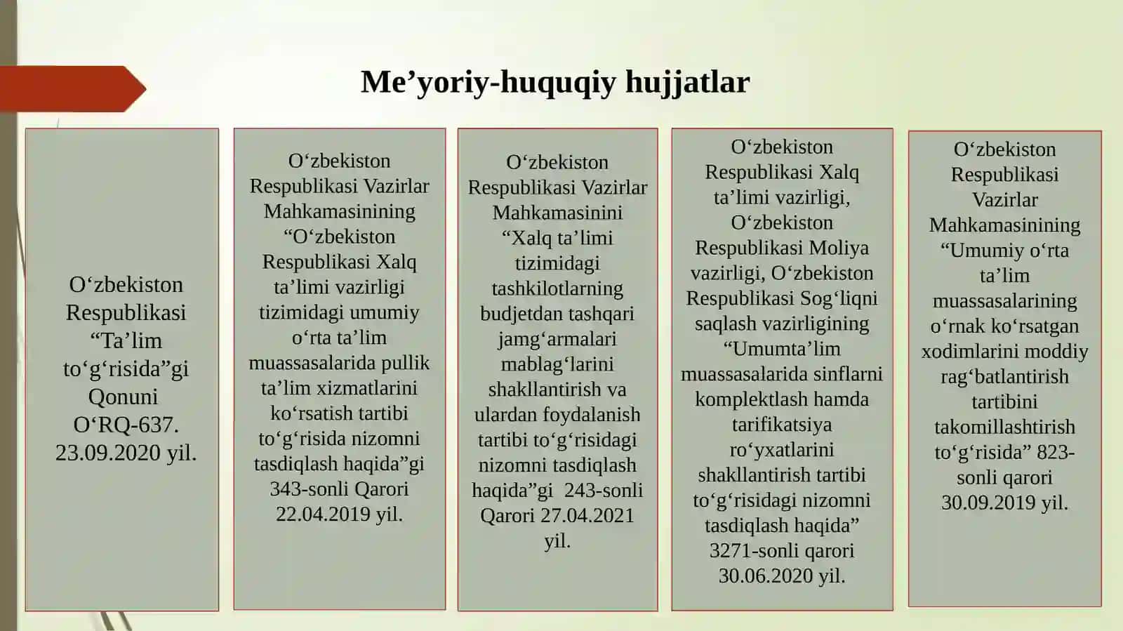 Moliyaviy hujjatlar yuritishi 3