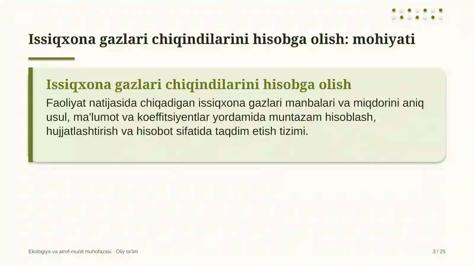 Farmatsevtika sanoatida issiqxona gazlari chiqindilarini hisobga olish 3