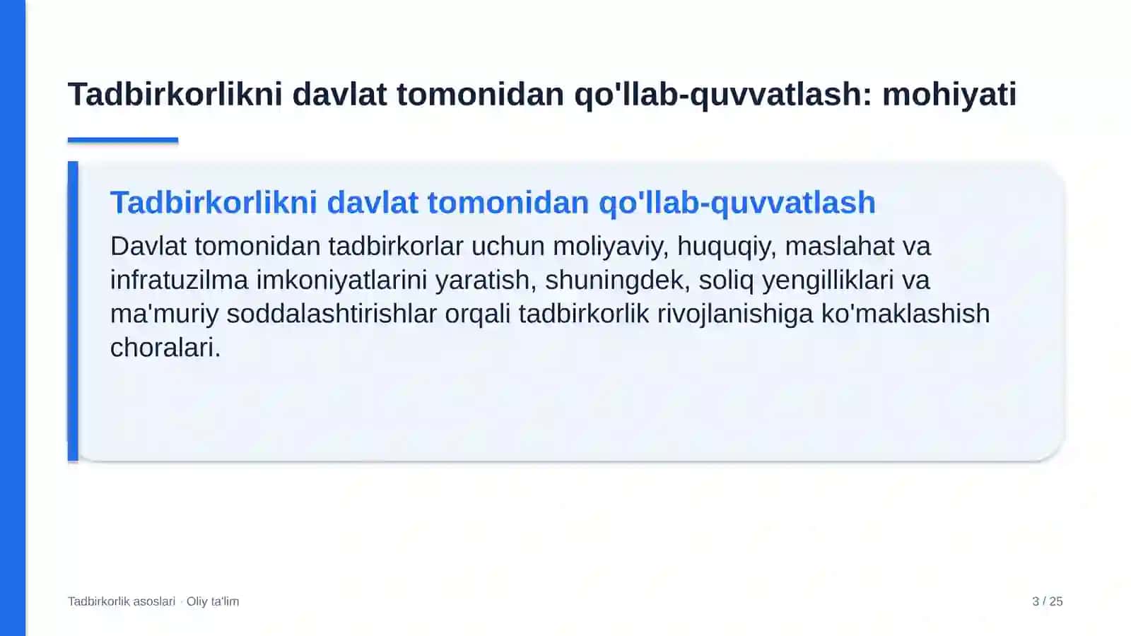 raqamli televideniye tarmoqlarida tadbirkorlikni davlat tomonidan qo'llab quvvatlash 2525 3