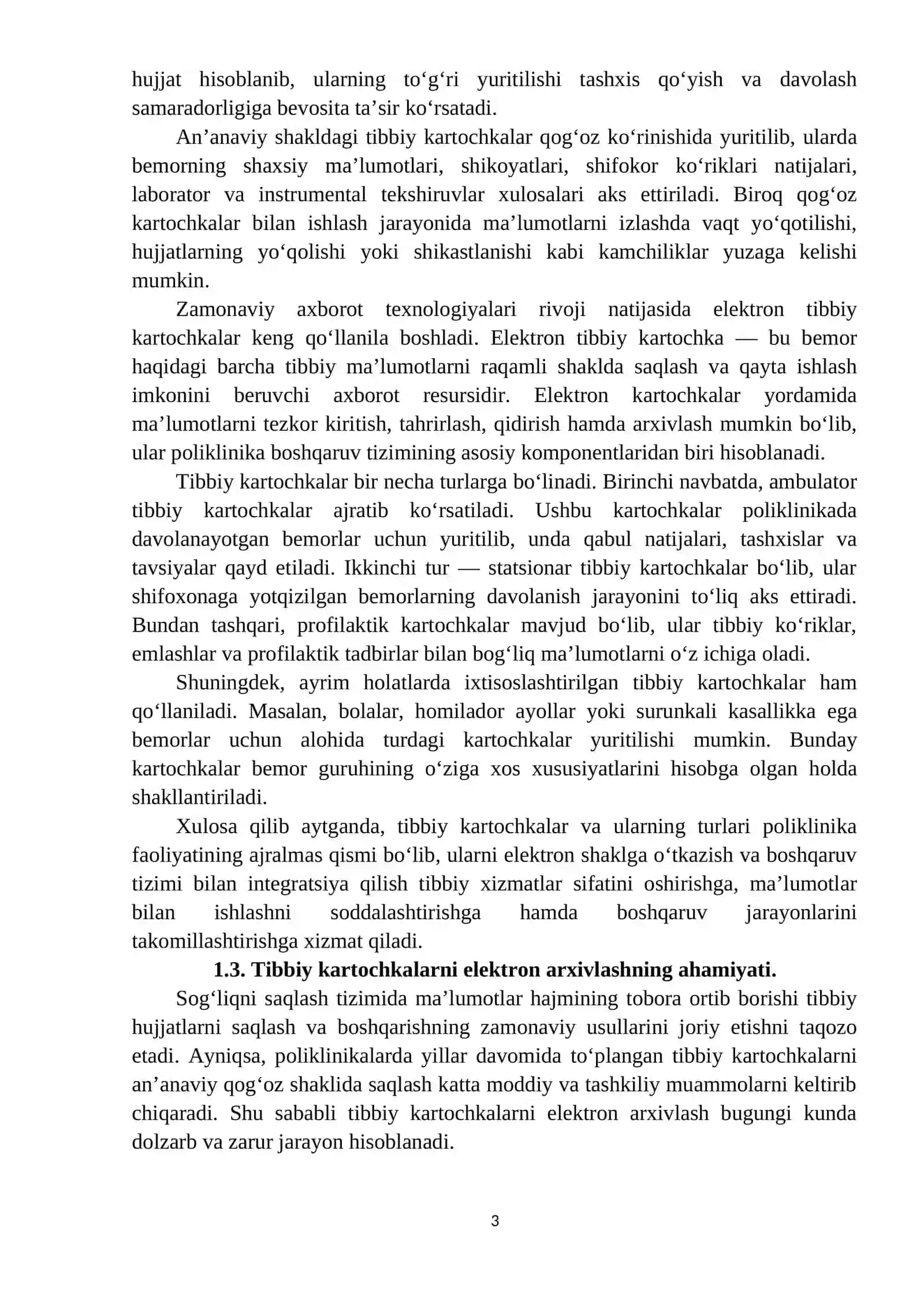 MA’LUMOTLAR BAZASINI LOYIHALASH VA TIZIM ARXITEKTURASI 3