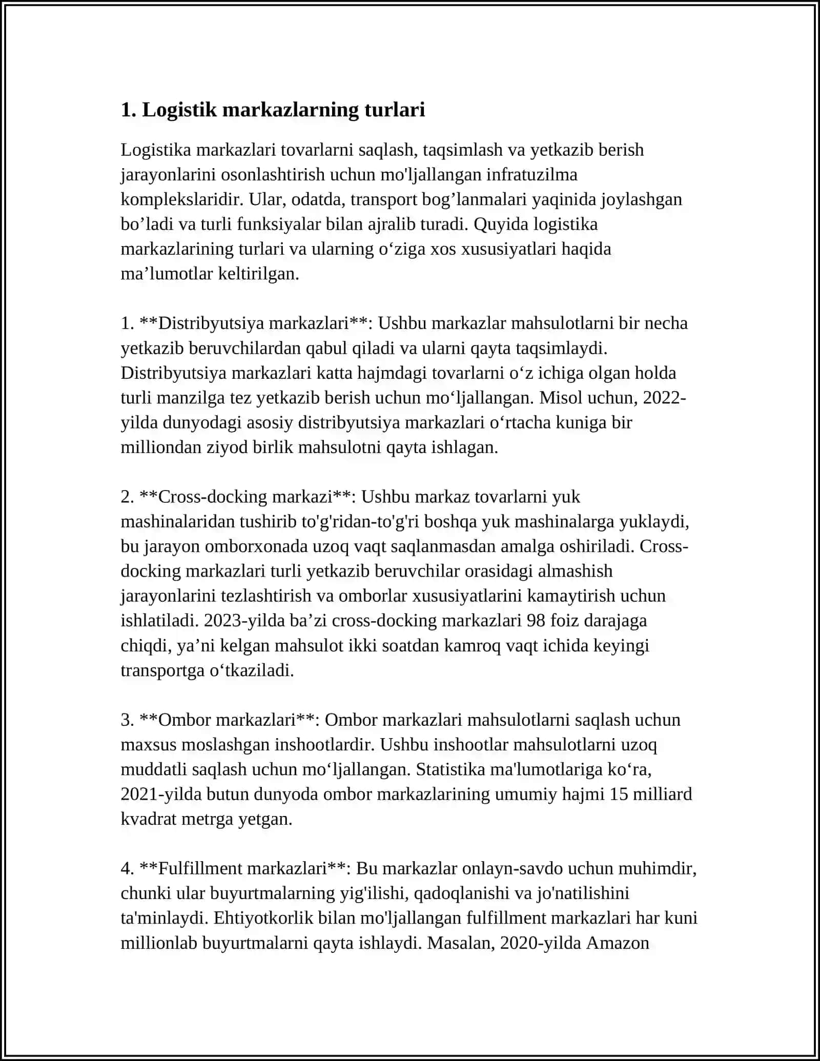 LOGISTIK MARKAZLAR 3