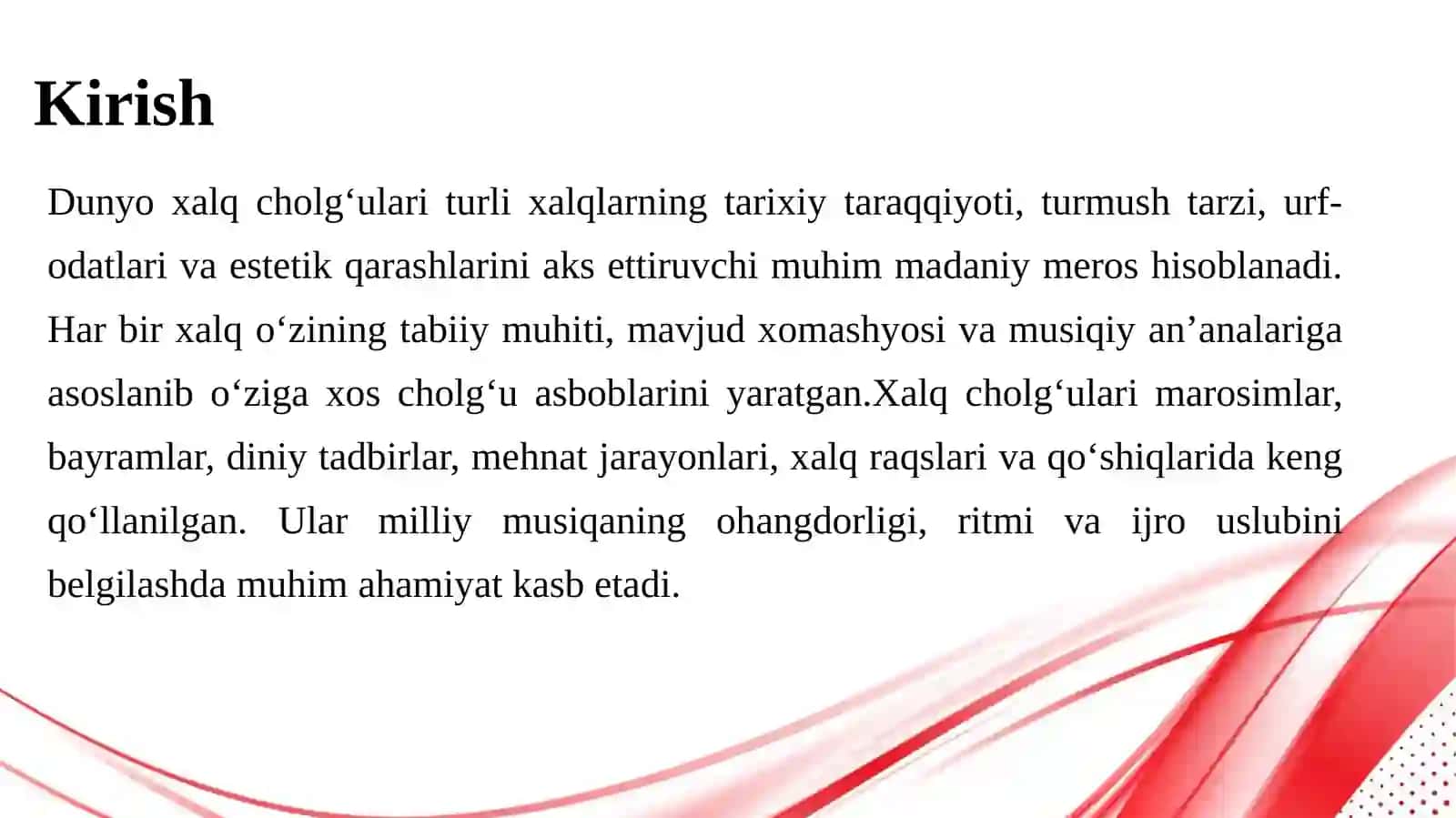 Dunyo xalq cholgʻulari 3