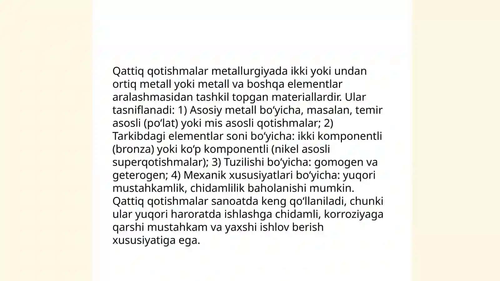 TN gurux qattiq qotishmalari va ularning asosiy xossalari 3