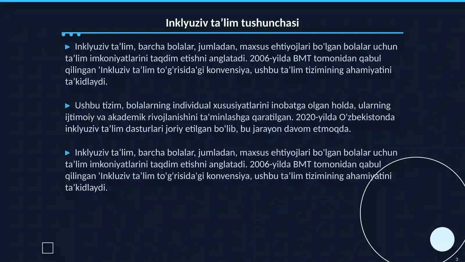 Maktabgacha taʼlimda inklyuziv taʼlim tizimini rivojlantirish 3