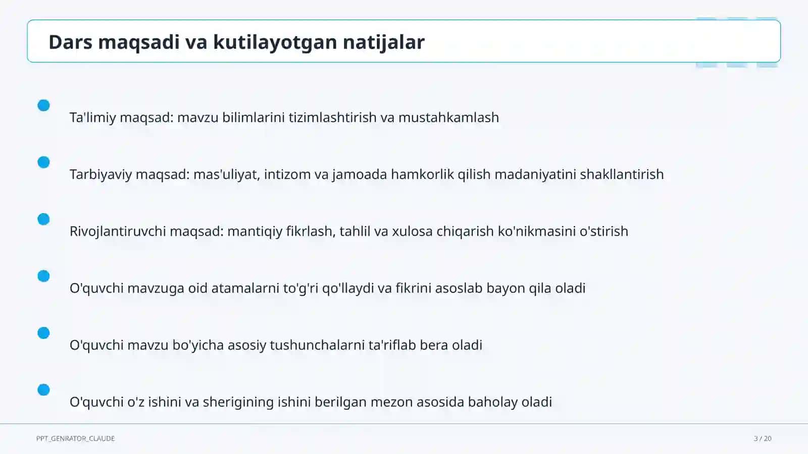 O'zbek tilining davlat tili sifatidagi mavqei (11-sinf) 3