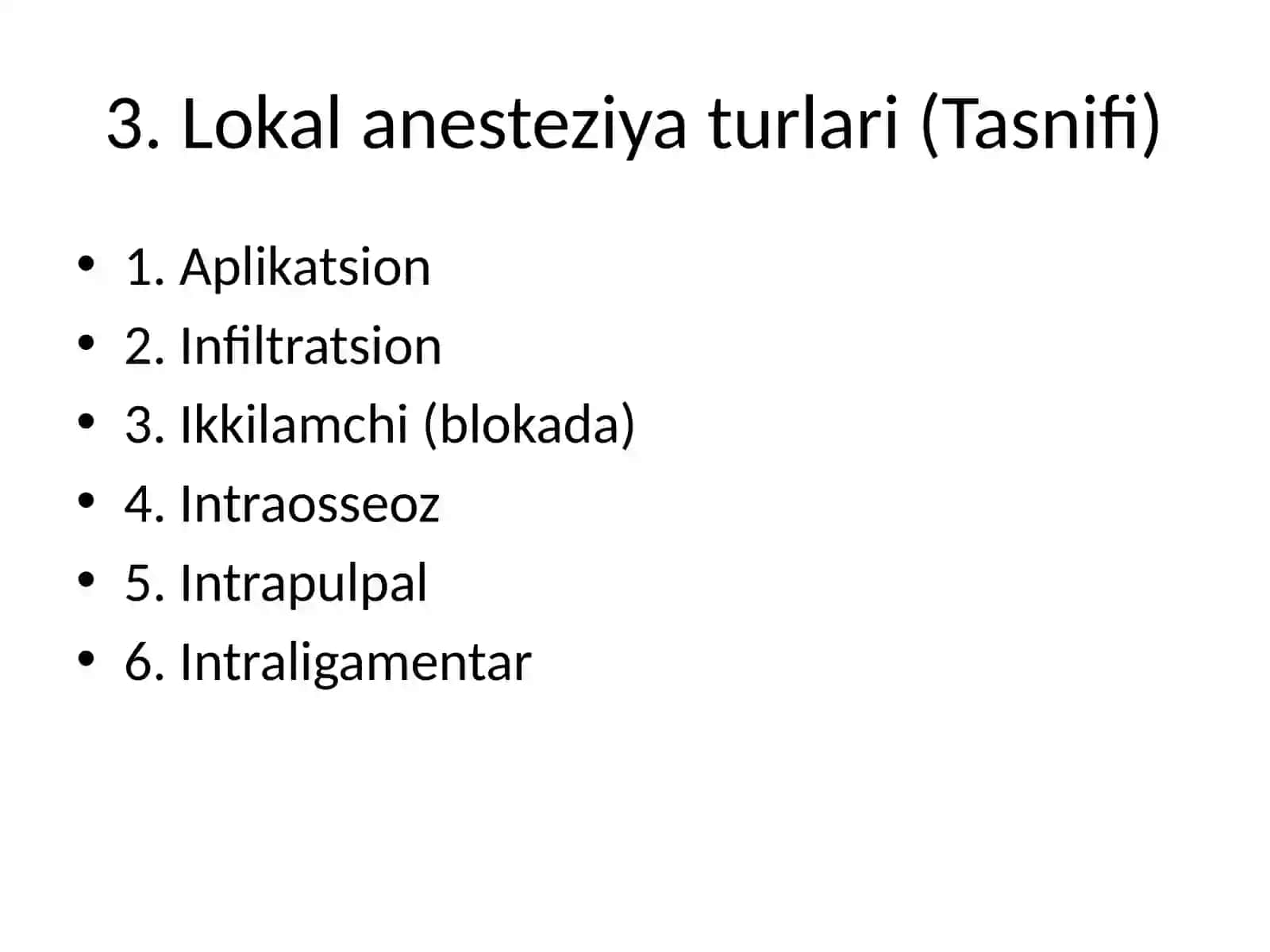 Stomatologiyada mahalliy og‘riqsizlantirish turlari 3