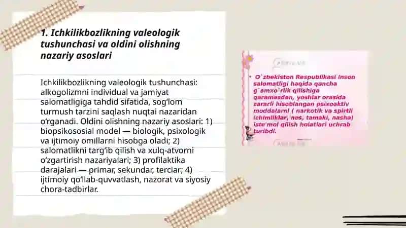 Ichkilikbozlikning valeologik tushunchasi va oldini olishning nazariy asoslari 3