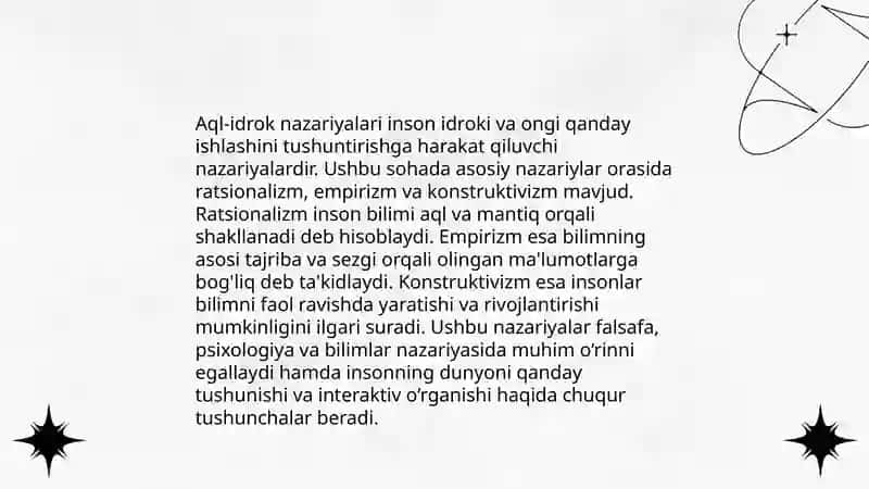Psixologiya.Aql-idrok va ijodkorlik nazariyasi 3