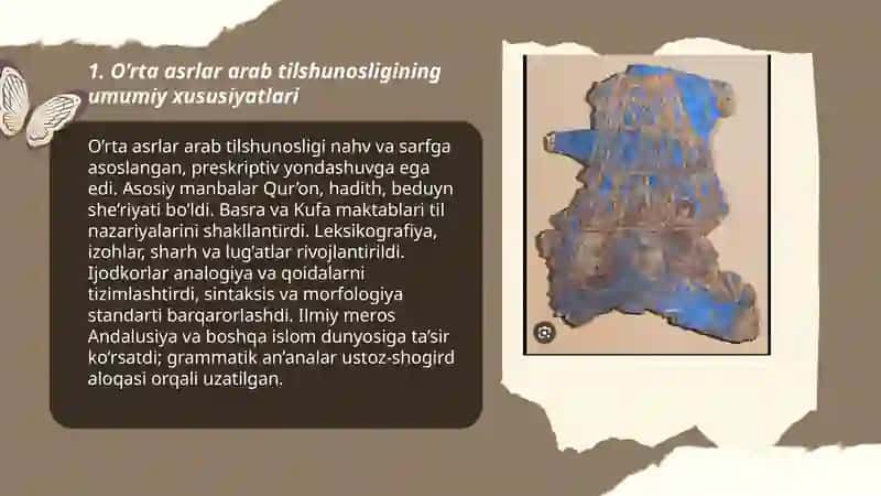O’rta asrlar arab tilshunosligi 3