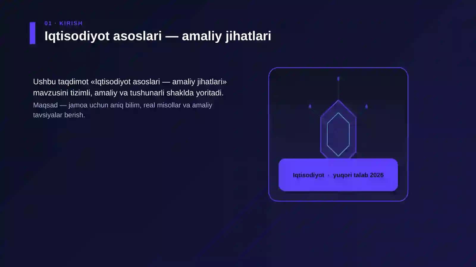 Iqtisodiyot asoslari — amaliy jihatlari 3