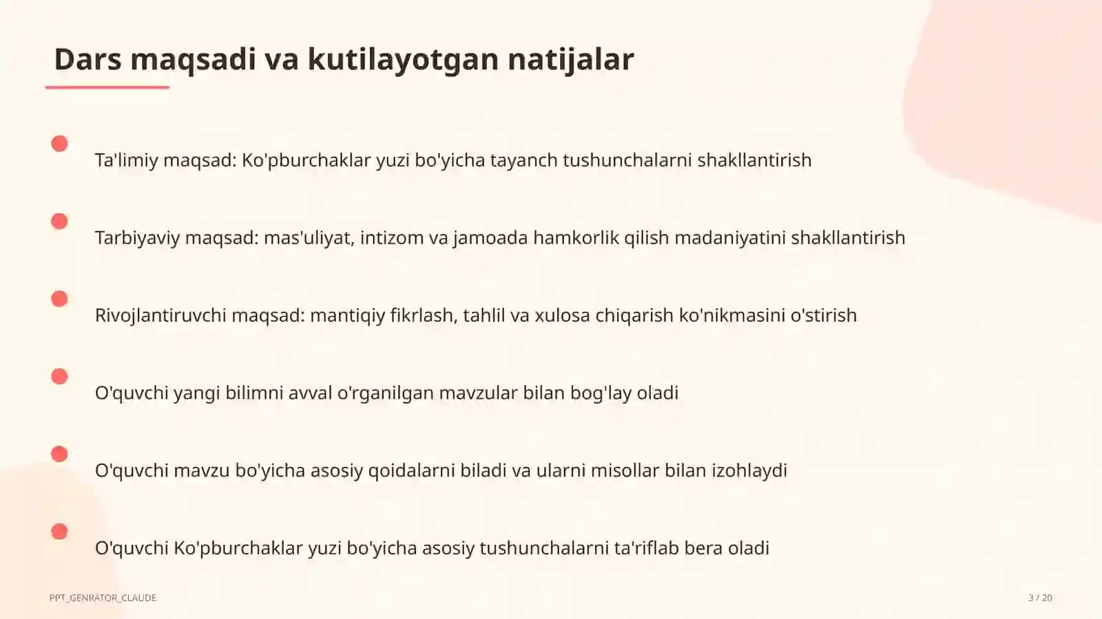 Ko'pburchaklar yuzi (8-sinf) 3