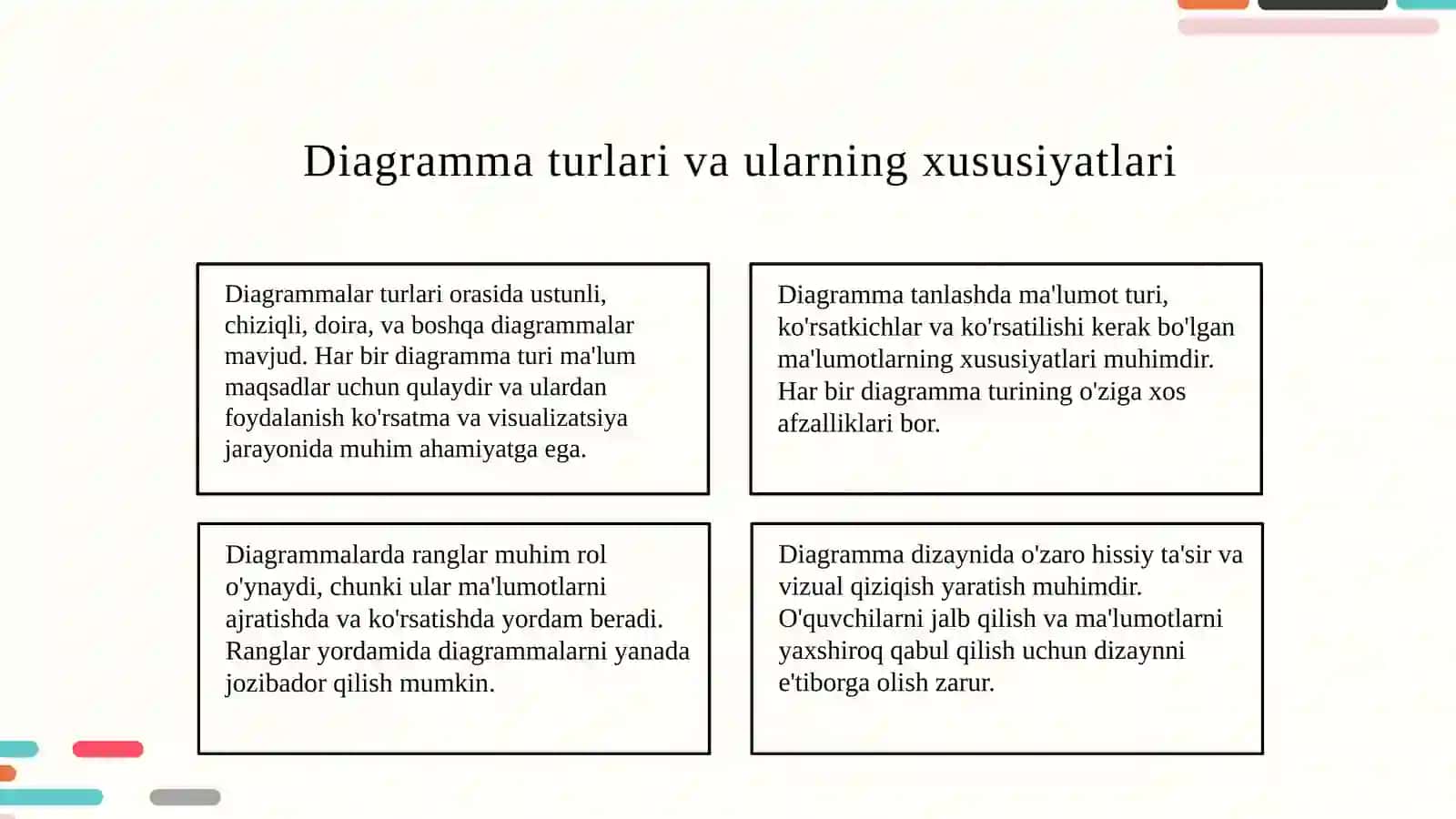 Diagrammalar turlari va ularning xususiyatlari 3