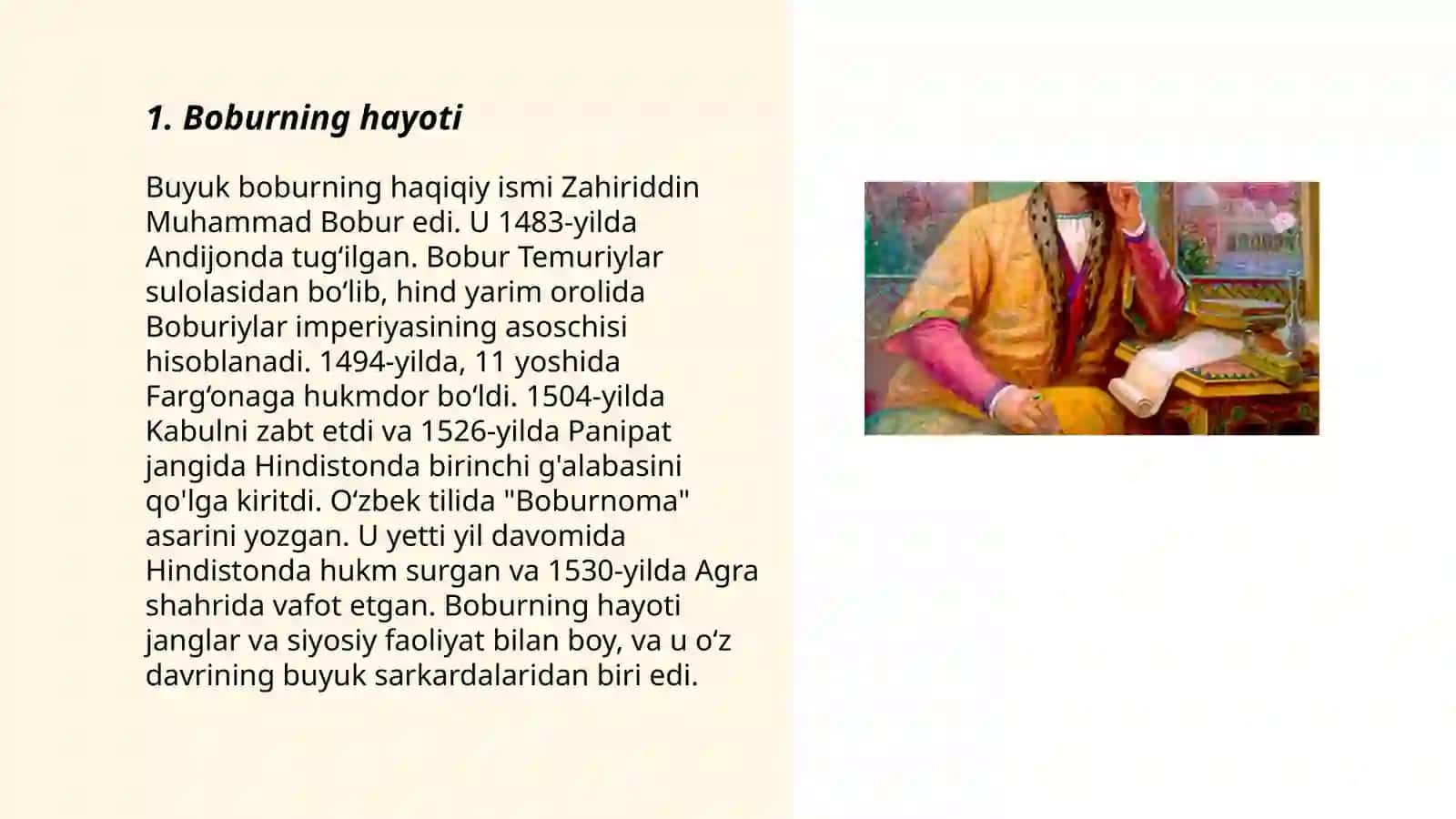 Boburning hayoti 3
