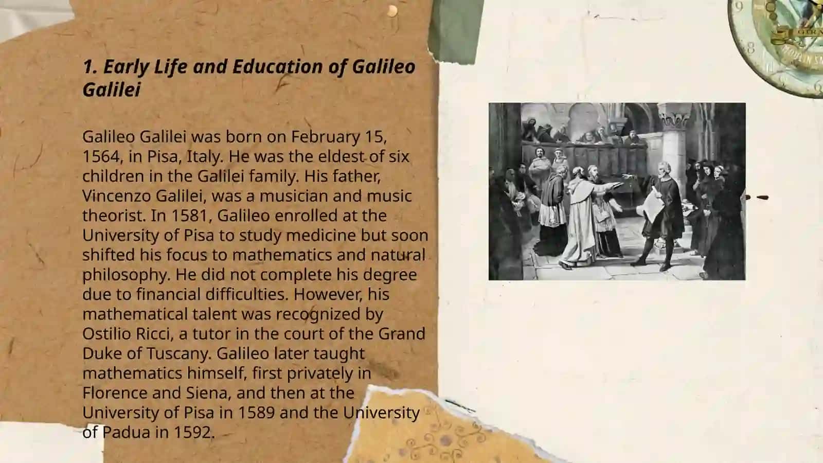 About Galileo Galilei 3