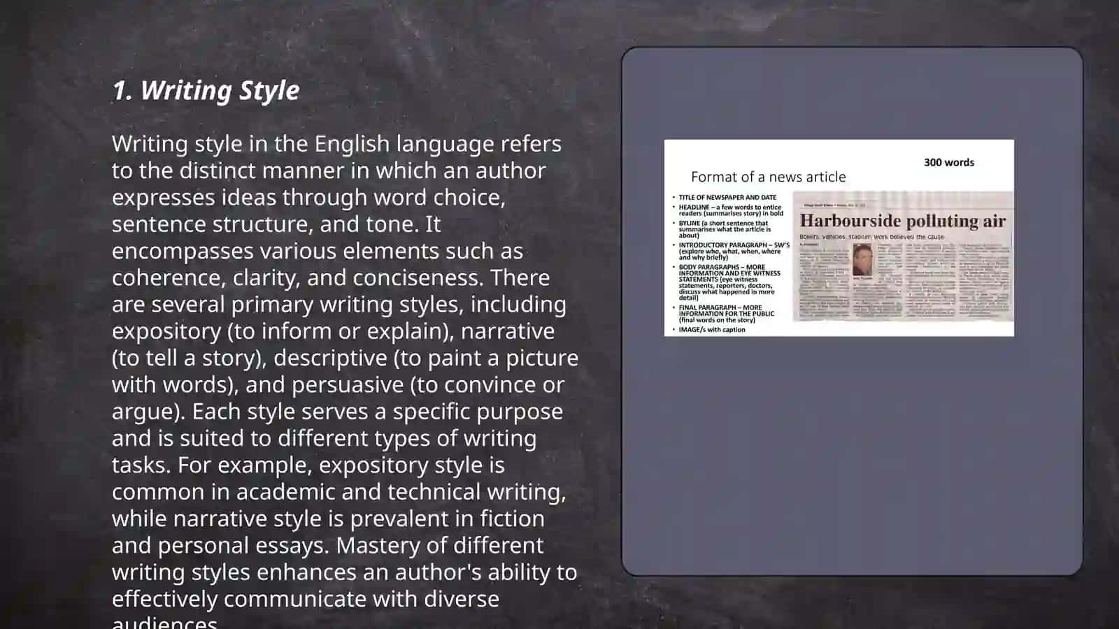 Writing Style 3