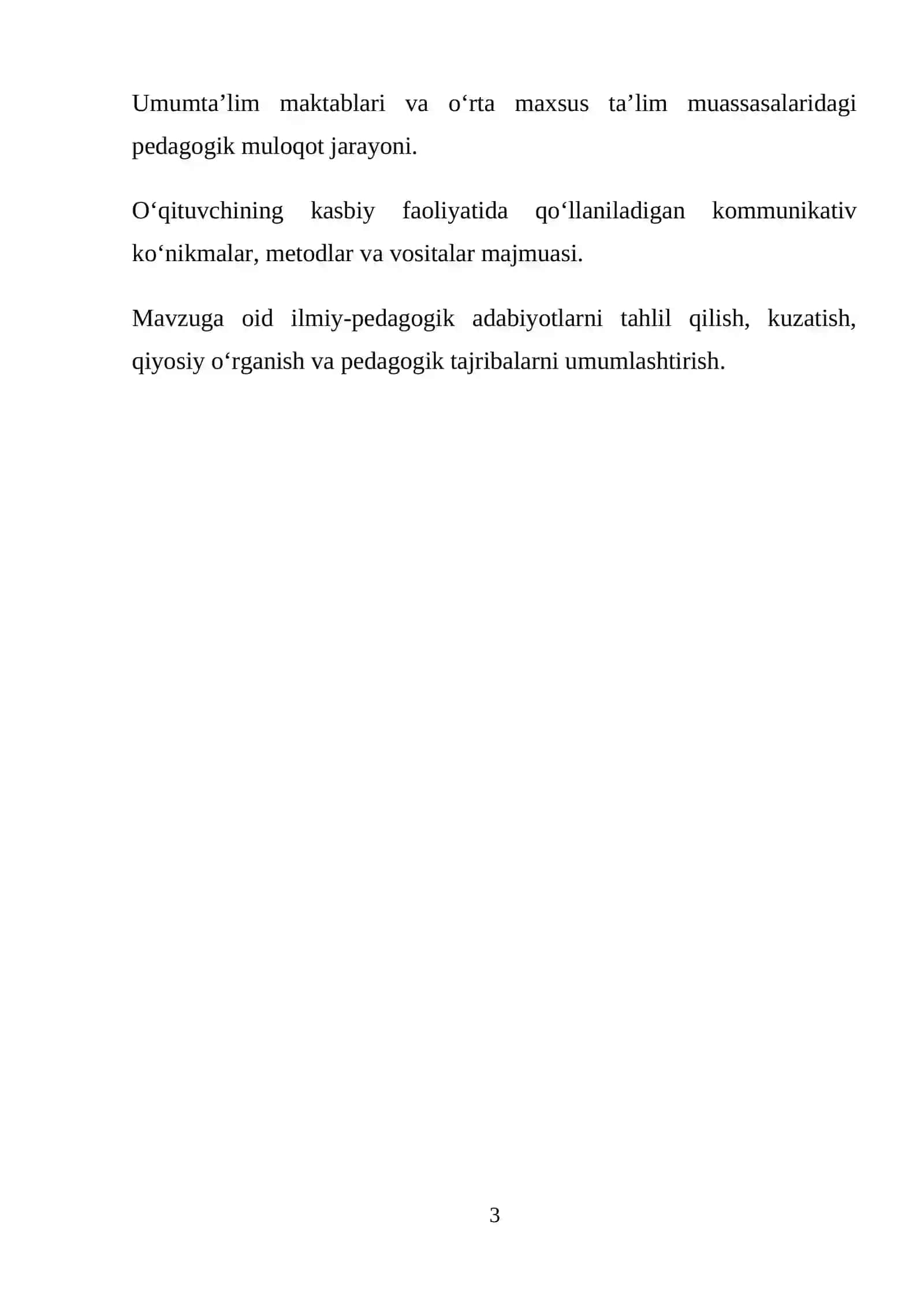 PEDAGOGIK FAOLIYATDA KOMMUNIKATIV KO’NIKMALAR 3